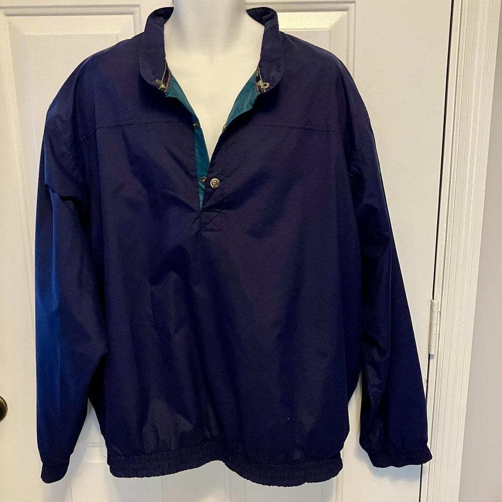 SUNICE Canada Sz XXL Navy Golf Shirt Windbreaker Shirt‎ Jacket 1/4 Zip Men's